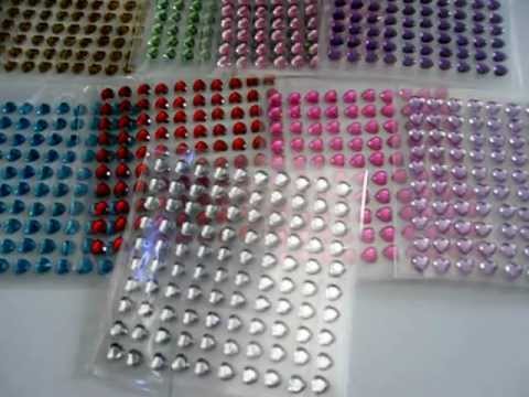how to use self adhesive rhinestones