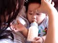 noemi si addormenta con pappa