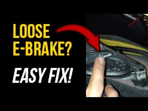 how to adjust e brake