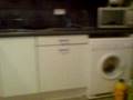 john watson jummping through cupboard door and getting stuck