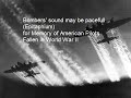 for memory of american pilots fallen in world war ii 

played on two voices:
bass voice - sampled original sound
of american bombers from ww ii
like b-17 (flying fortres) and
treble voice - echo harmonica
from virtual cathedral organ

about picture b-17:
http://pl.wikipedia.org/wiki/grafika:b-17_flying_fortress.jpg
english-wikipedia (en:image:b-17 flying fortresses.jpg):
date/time  username  edit summary
16:29, 8 november 2004  quadell  {{pd-usgov-military-air force}}
19:59, 29 february 2004  radicalbender  two b-17 flying fortresses' 
vapor trails light 
up the night sky over eastern europe, public domain image from af.mil