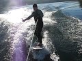 Terry wakesurfing