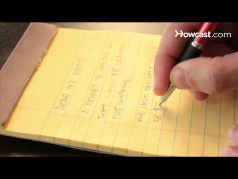 how to provide written notice