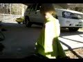 Kennendy Kicking up Some Leaves