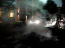 Steam rising from street in New York City