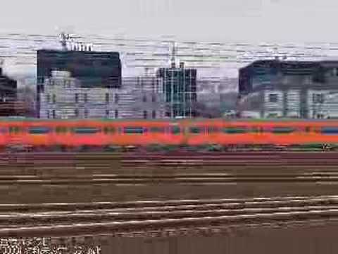 しおじさん作「爆走！荷物列車－新淀川鉄橋」