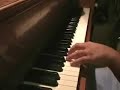 Amazing piano player composing his own song!