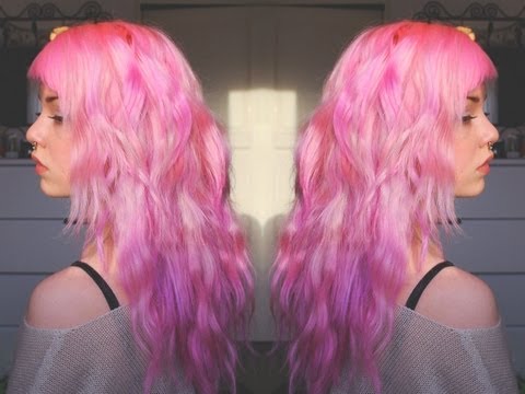 how to dye hair vibrant purple