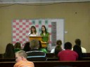 Sarah and Miranda singing at Camp Inlow