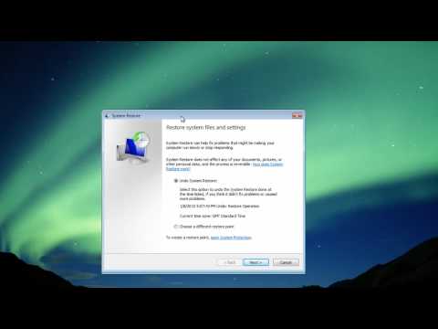 how to do laptop system restore