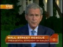 president bush attempted to calm doubtful americans by explaining what the impact of this bill will mean to them. he also told congress that swift approval will send the right message to wall street.