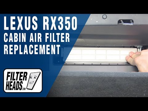 Cabin air filter replacement- Lexus RX350