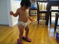 Rosalynn in mommy's shoes