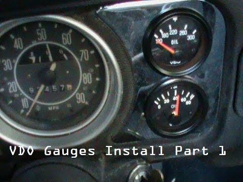 how to fit vdo gauges