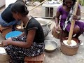Pounding fufu in Accra, Ghana