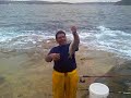 Mr Balafas fishing in North heads