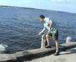 Crabbing at Berkeley Island Park, new Jersey