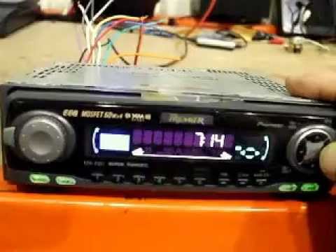 how to set clock on jvc car cd player
