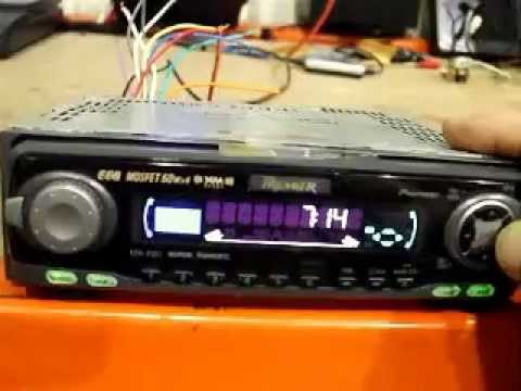 how to set the clock on a pioneer cd player