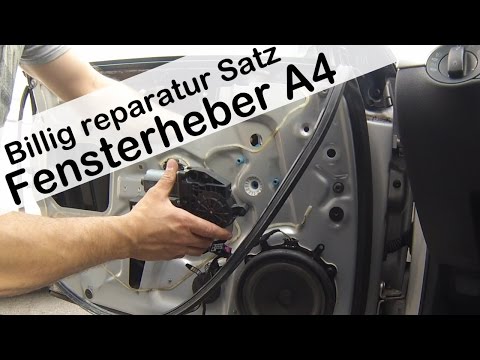 Audi A4 8E B6 2008 Fensterheber erneuern / Audi A4 Window Regulator Replacement