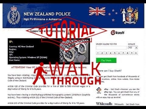 how to remove nz police virus
