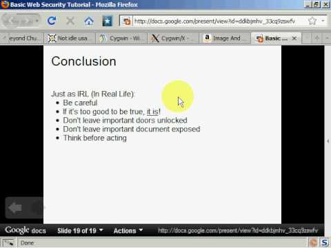 Web Tutorial Sicurezza di Base: consigli per la sicurezza in...
