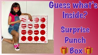  Guess What's Inside Surprise Punch Box | Quarantine fun indoor activity with Family