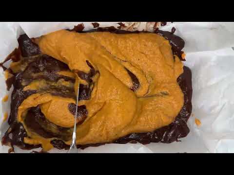Pumpkin Avocado Swirl Brownies