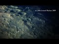 Tall Clavius Tower/Mountain / Monolith filmed from earth through a 12