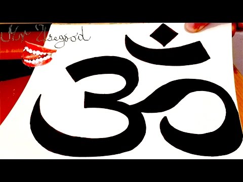 how to draw om symbol