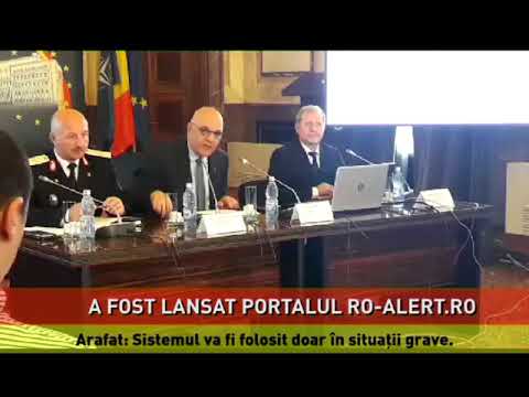 Portalul ro-alert.ro, dedicat sistemului de avertizare a populaţiei în situaţii de urgenţă, a fost lansat sâmbătă