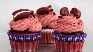 Red Velvet Oreo Cupcakes