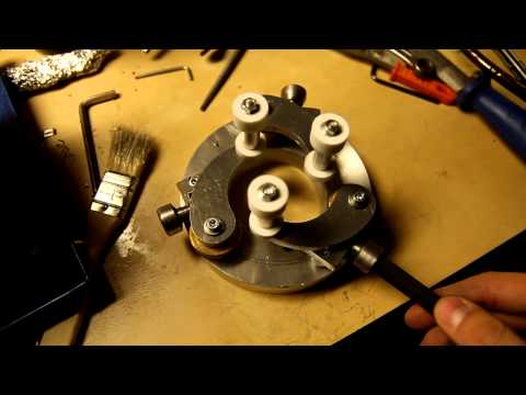 Glass lathe chuck test