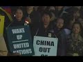 Candle light vigil for Tibet in New York City