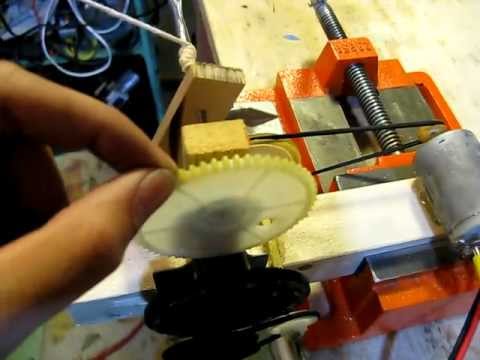 how to attach gear to dc motor