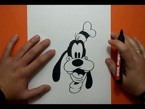 Como dibujar a Goofy paso a paso 2 - Disney | How to draw Goofy 2 - Disney