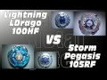 Lightning LDrago 100HF VS Storm Pegasis 105RF
