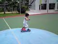 Mark & Albert learning how to skate