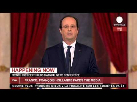 conférence - Attendu sur sa vie privée, François Hollande a dessiné mardi lors d'une conférence de presse très attendue une vaste réforme économique, avec la fin des coti...