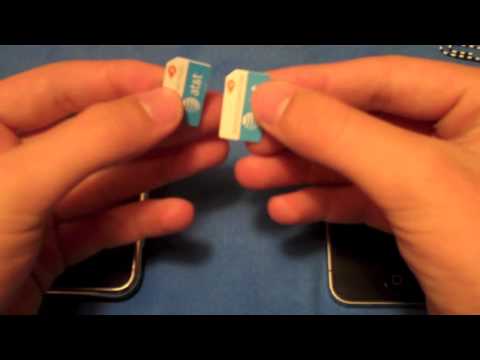 how to remove a sim card from a iphone 4