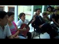 VID00622 Fresia Saavedra y sus alumnos en el museo JJL 20100207