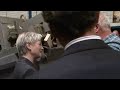 Minister van der Hoeven op werkbezoek bij Damen Shipyards Gorinchem, Goudsche Machinefabriek in Waddinxveen en Enraf Delft.Dutch minister of economic affairs vistis Damen Shipyards in Gronichem, Goudsche Machine Fabriek Waddinxveen and Enraf Delft.