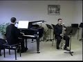 Sonate de Othmar Schoeck - Clarinette basse et piano Sonate de Othmar Schoeck - Clarinette basse et piano