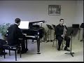 sonate de othmar schoeck (1886-1957) - extrait du 1er mouvement
piano l�onid karev
clarinette basse olivier faure
r�cital � grimbergen (belgique-2004)
