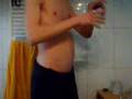 filling belly with water