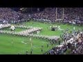 Purdue and Notre Dame Football Teams entering field 2009.