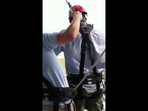 cooluntil - About to jump off the free fall stand for the first time... Cool until the actual jumps.. Listen to the scream..funny as hell.