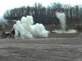 Napoleon 12 pounder destroys 55 gallon drum Napoleon 12 pounder destroys 55 gallon drum