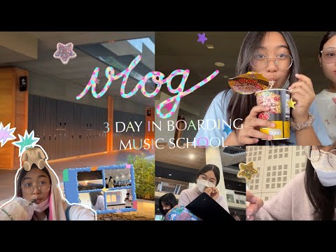 VLOG 3 DAYS IN BOARDING MUSiC SCH👀L(YAMP) | practise🥶school life🪴swimming🏊🏻‍♀️pc con🎻