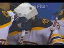 Campbell Hits Axelsson - Bruins at Sabres - Feb 8 08